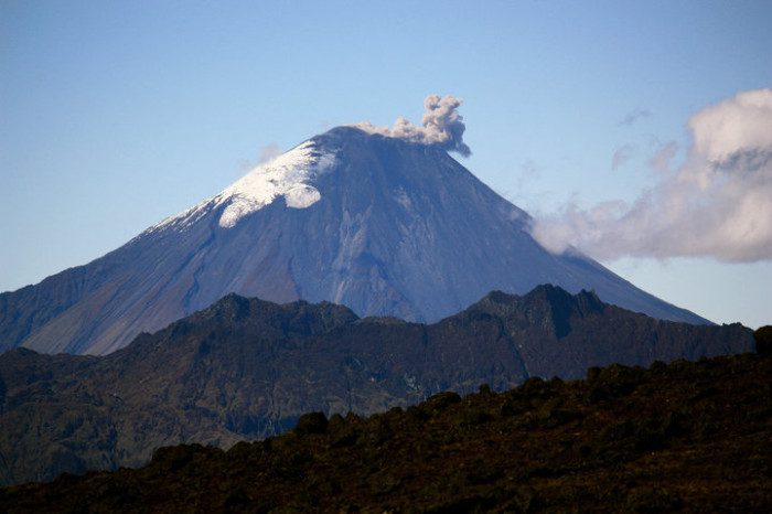 Sangay erupting, Sangay National Park