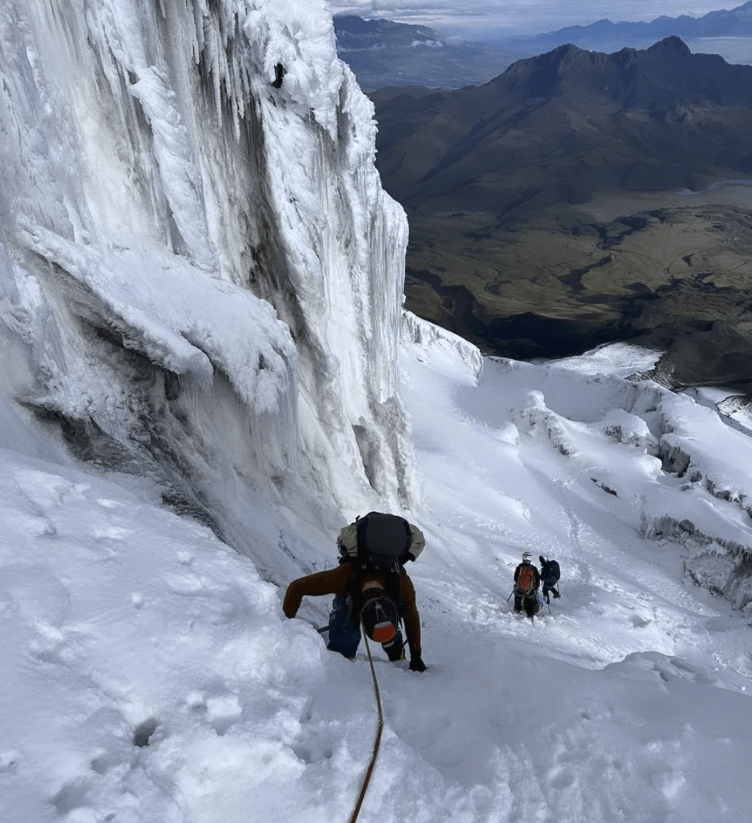 climbing cotopaxi volcano