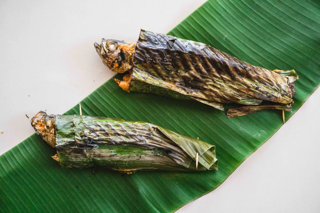 The Diversity of Ecuadorian Tamales 7 BananaLeafGrilledFishwithRomescoSauce | Ecuador